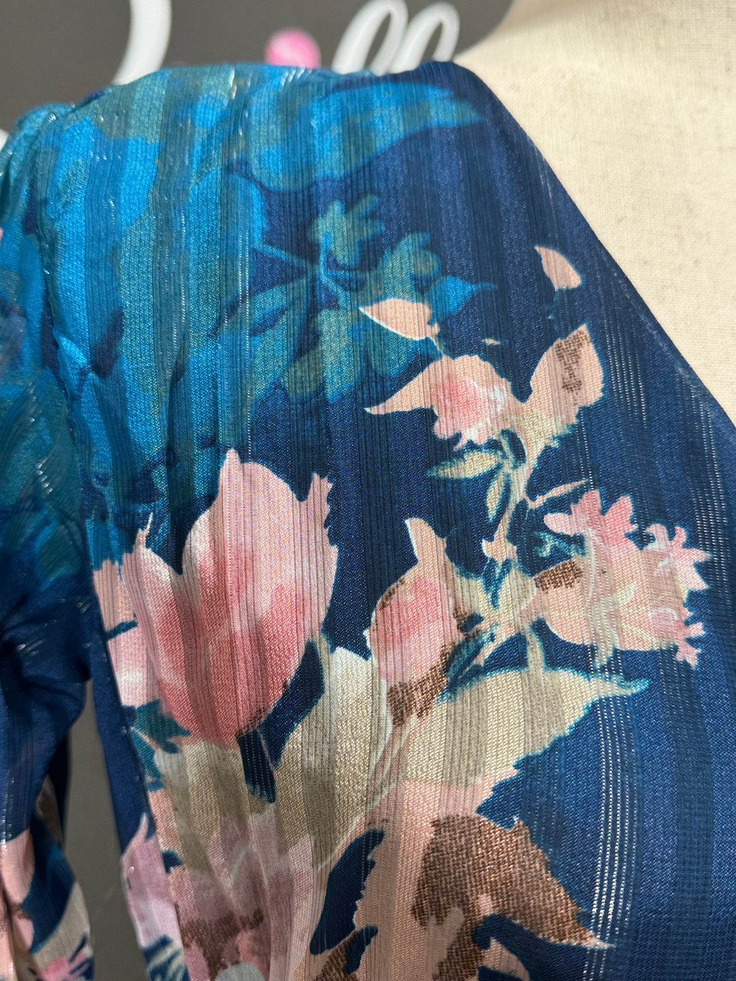 Chiffon V Neck Dress