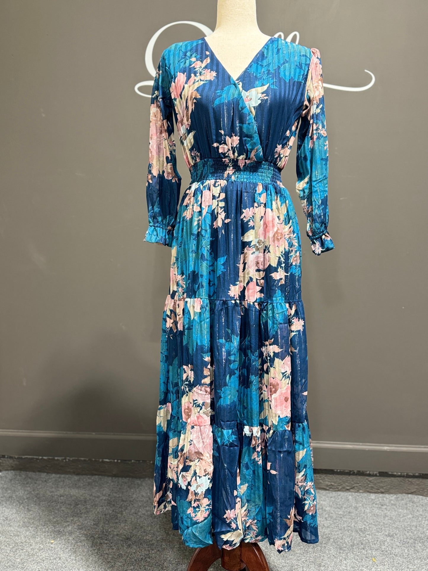 Chiffon V Neck Dress