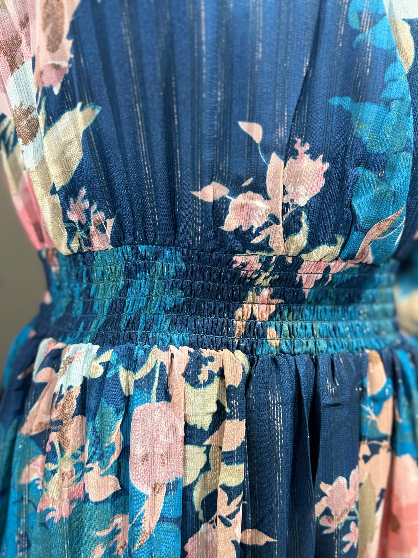 Chiffon V Neck Dress