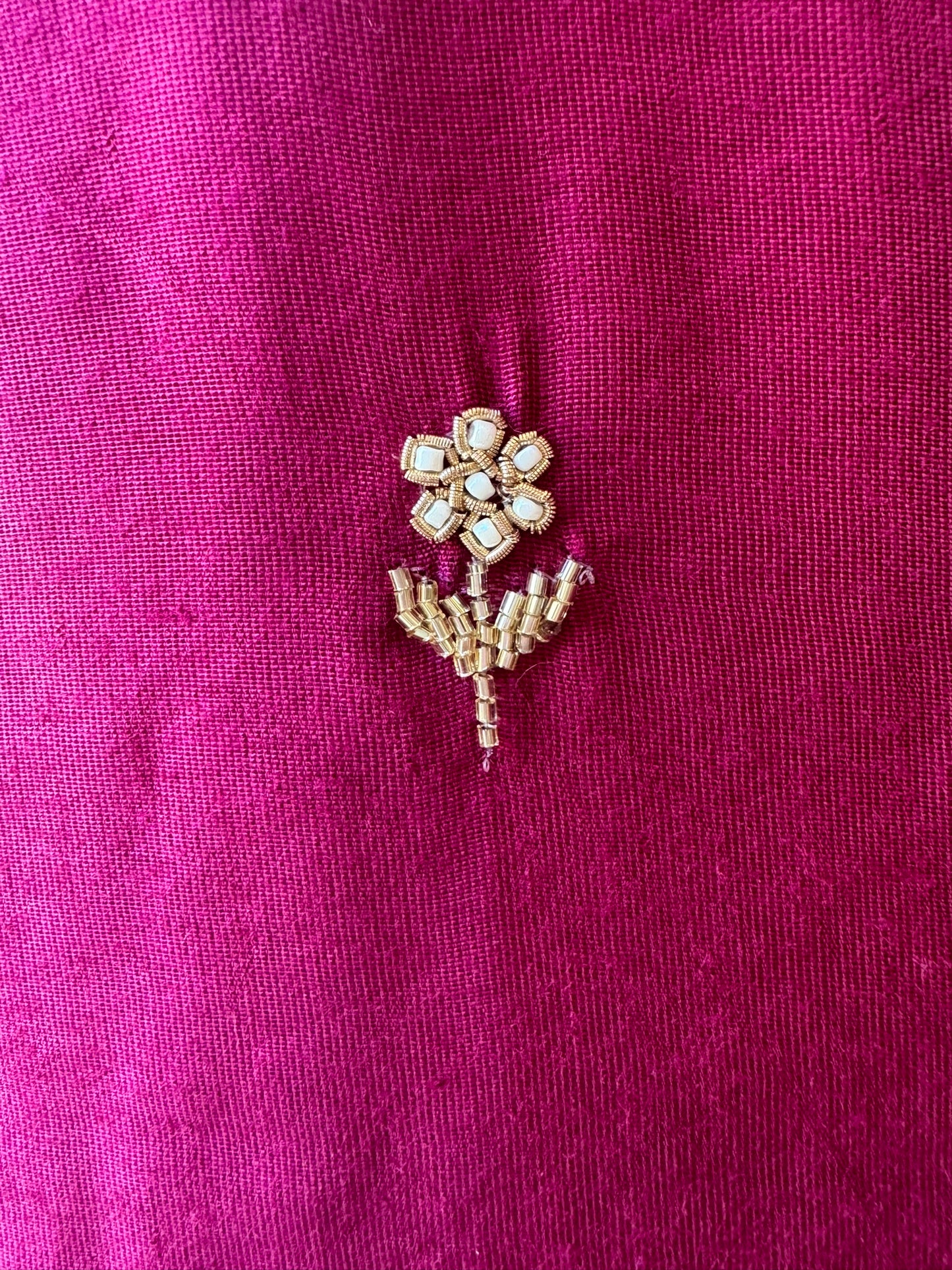 Magenta Color Dola Silk Kurti Set