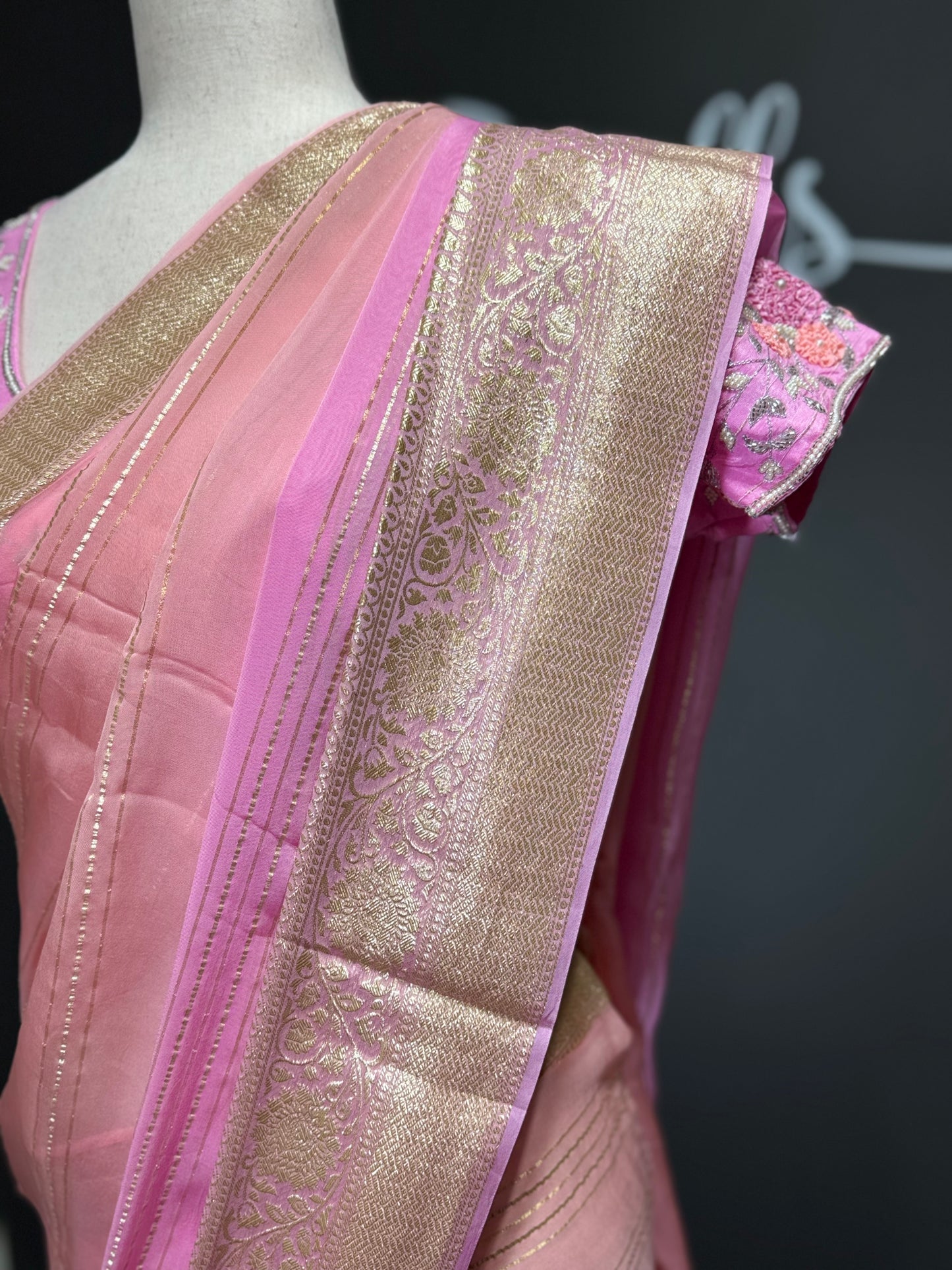 Soft Organza Two Tone Saree