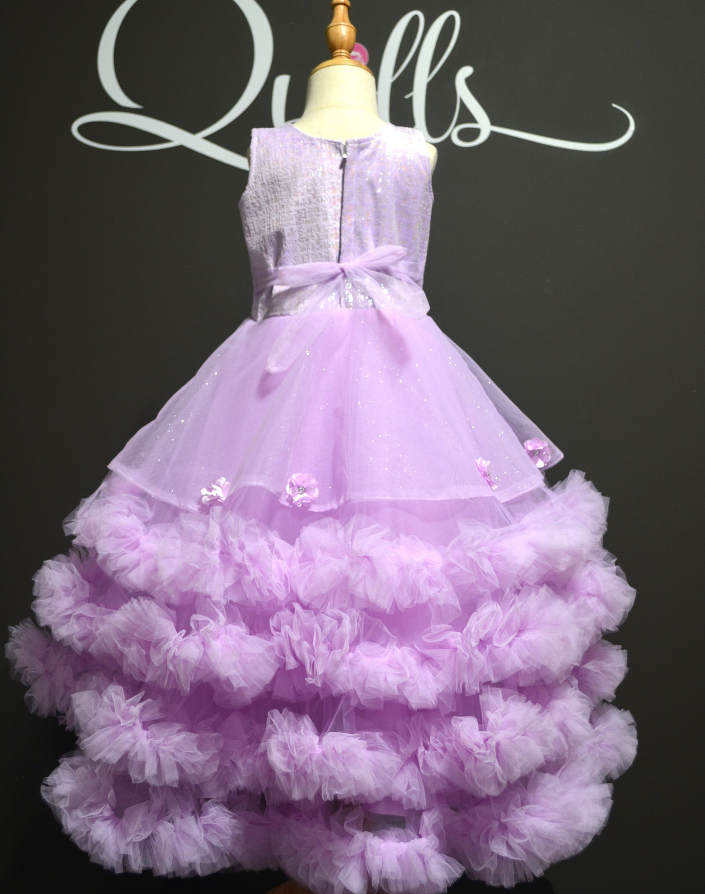 4 Layered Lilac Dress