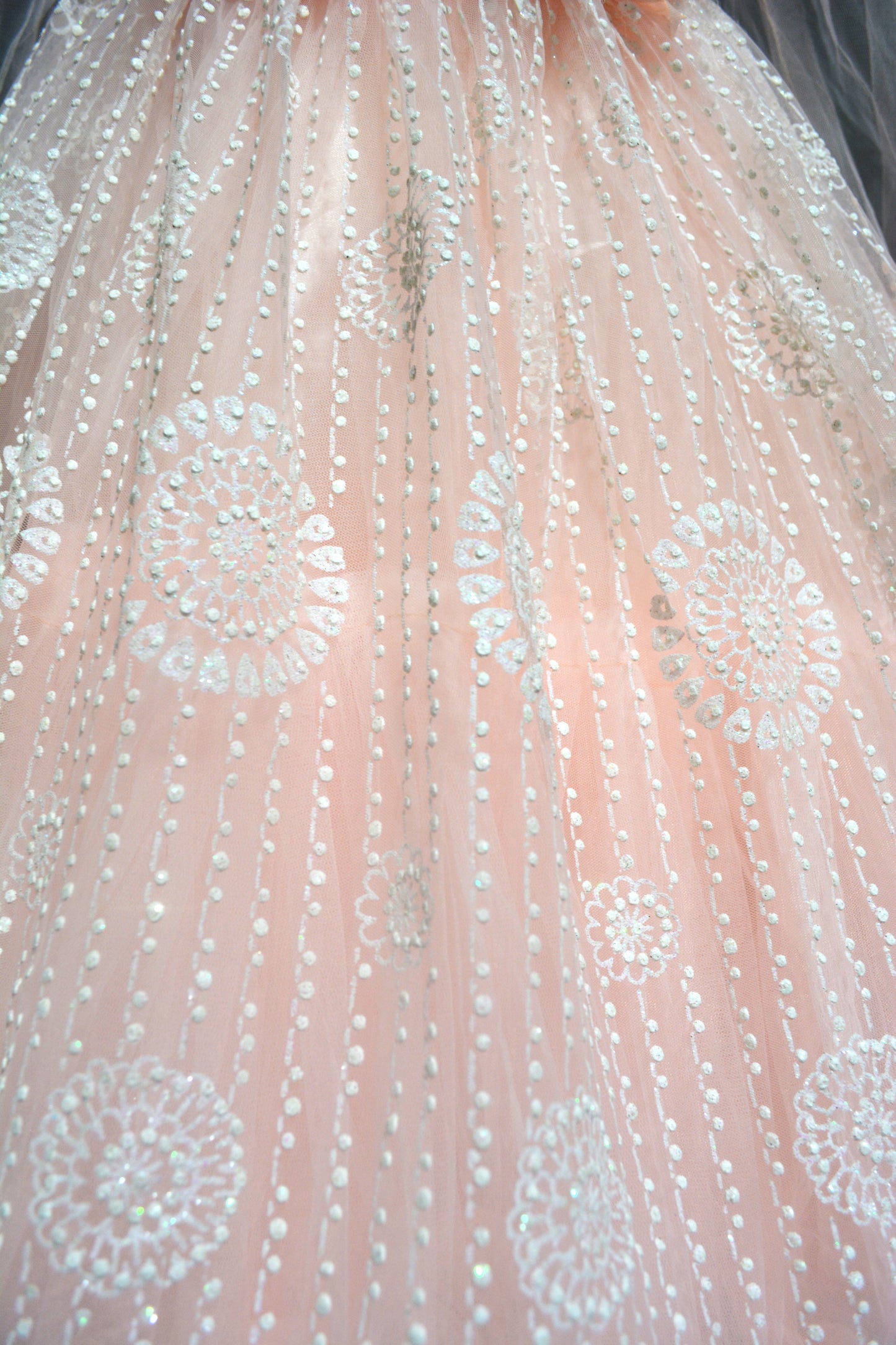 Peach Color Heavy Dress