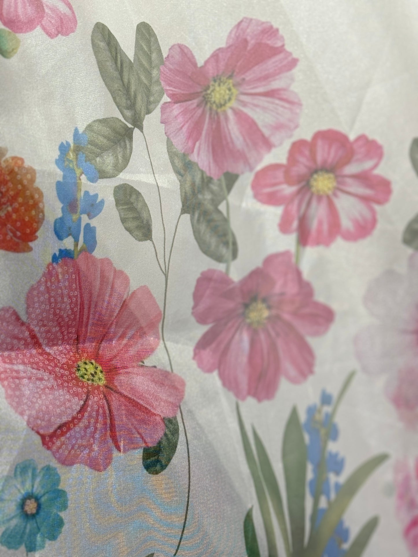 Organza Floral Full Length Dress