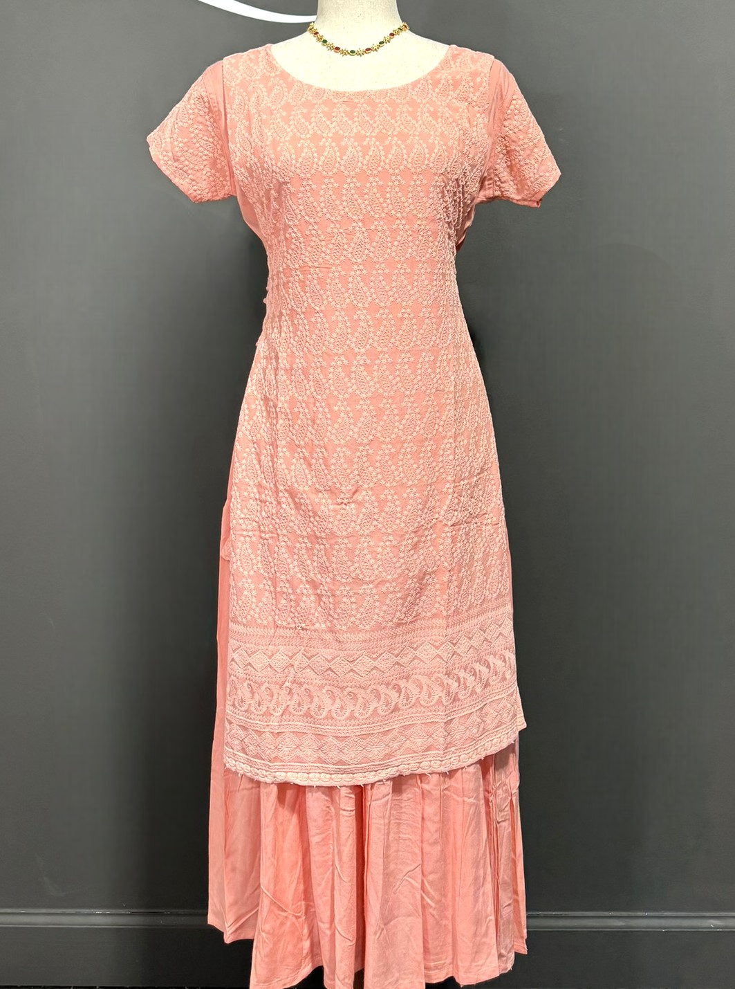 Chikankari Skirt Style Kurta