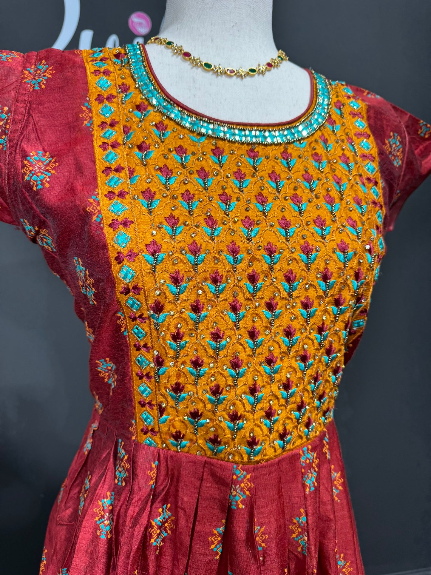 Chanderi Silk Kurti