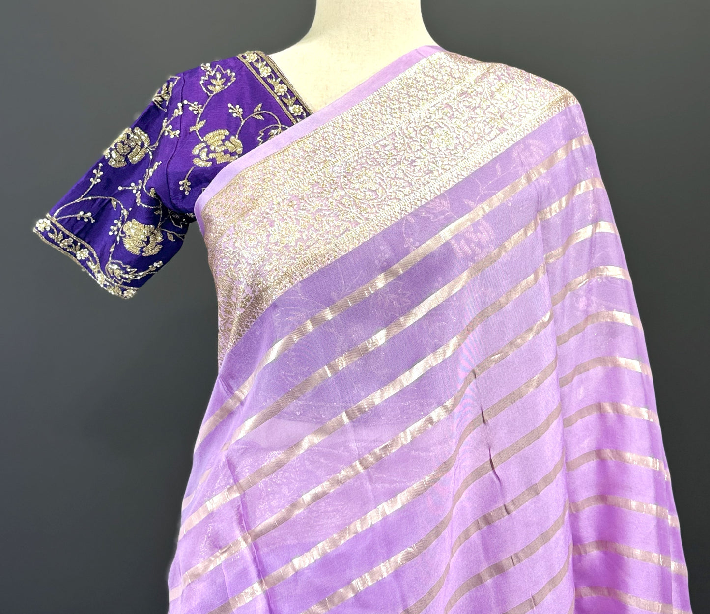 Chinnon Zari Saree