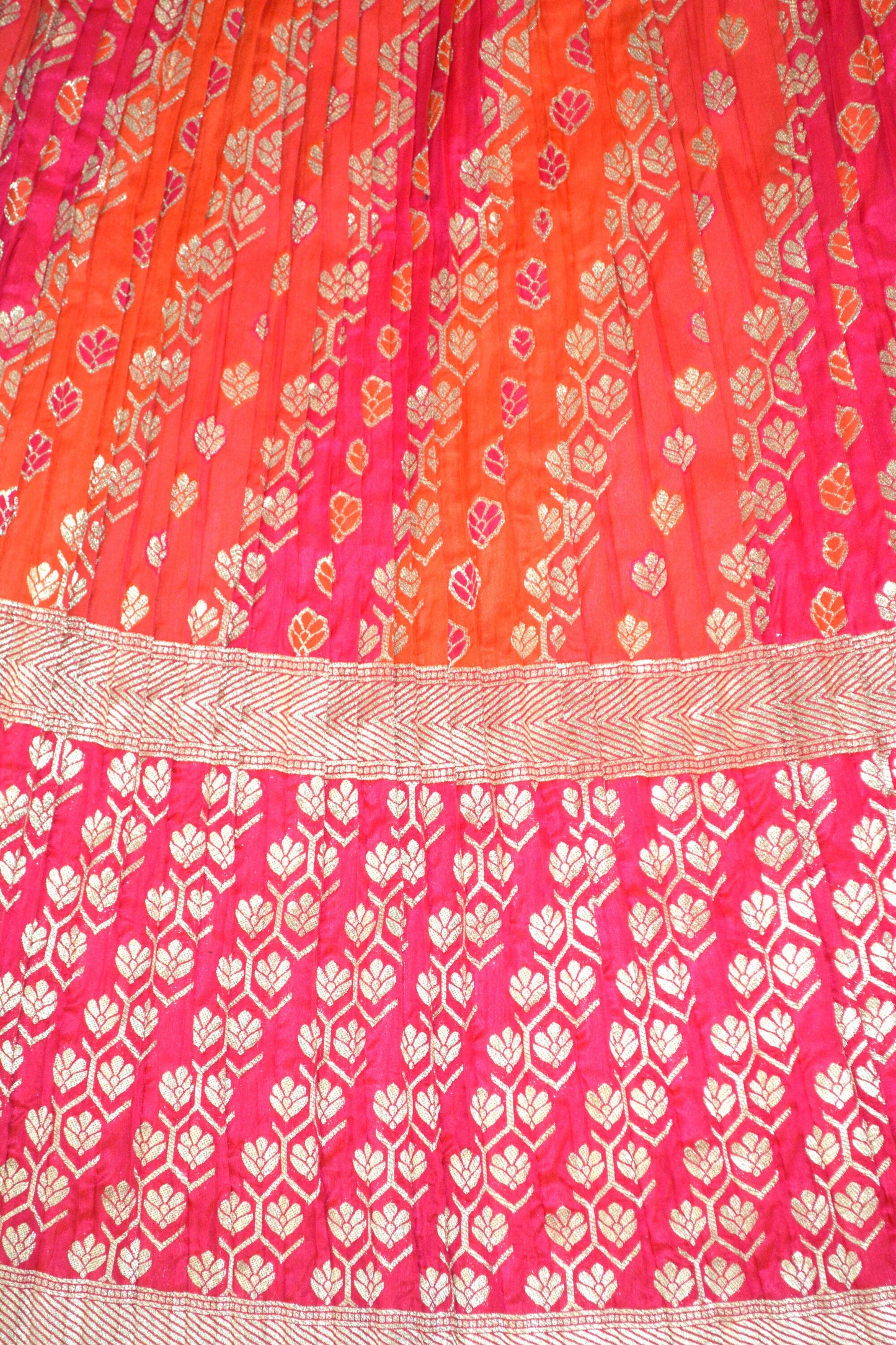 Yellow, Orange and Red Lehenga