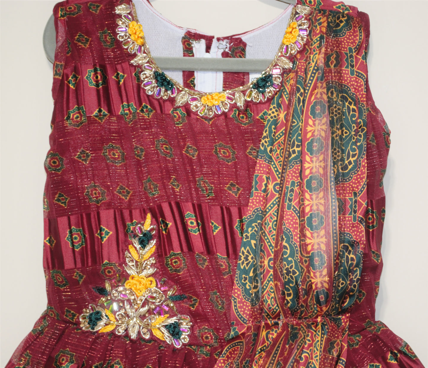 Maroon Traditional Dress