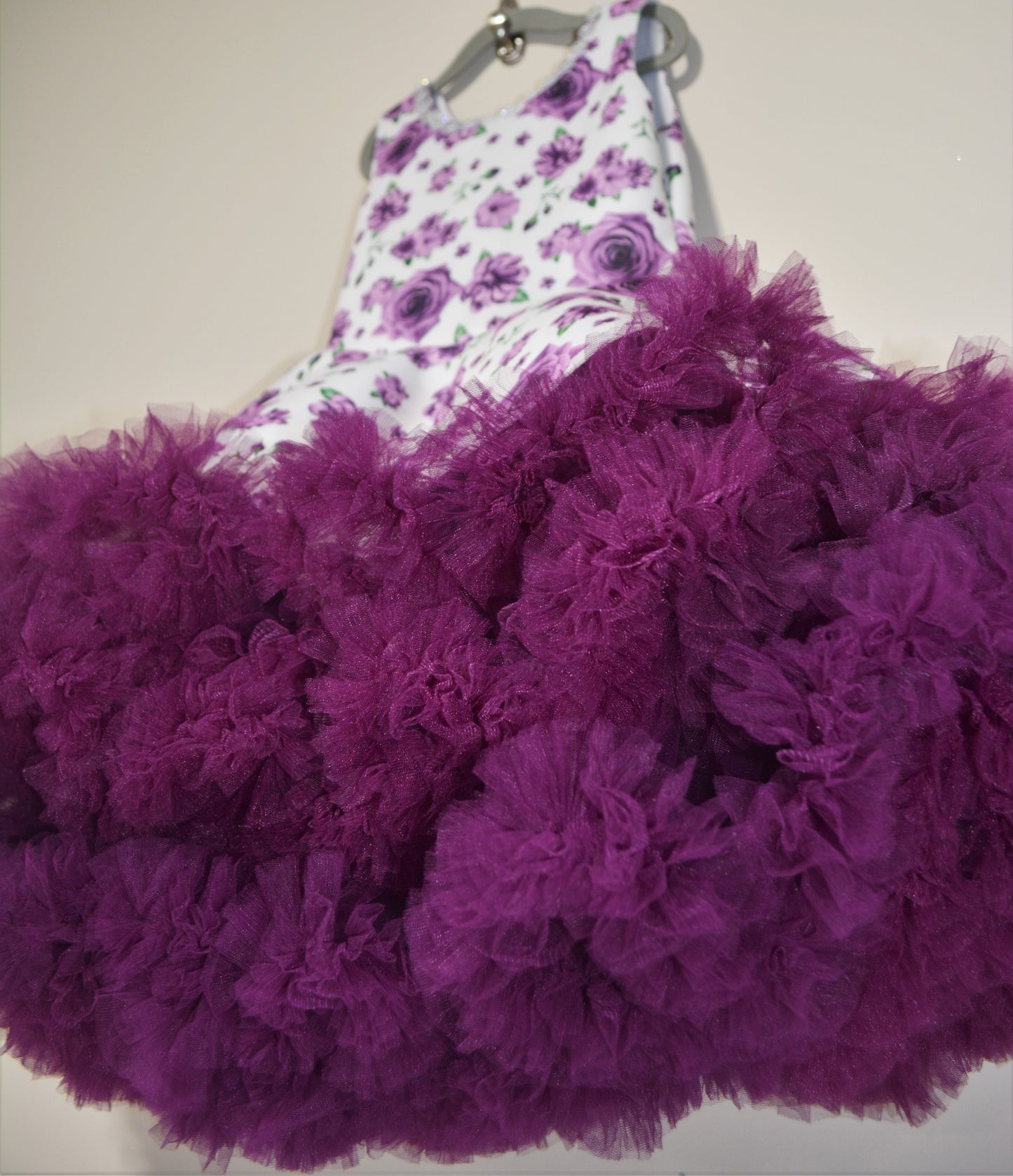 Purple sleeveless Frock